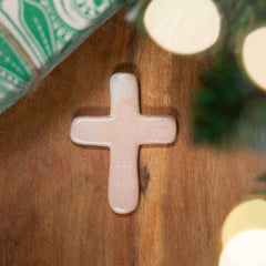 Small Soapstone Cross - Natural-Christianity-Siesta Crafts