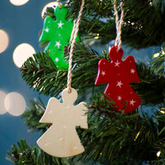 Angel Soapstone Christmas Decoration-Home Décor-Siesta Crafts