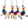 Llama Keyring-Keyrings & Bag Charms-Siesta Crafts