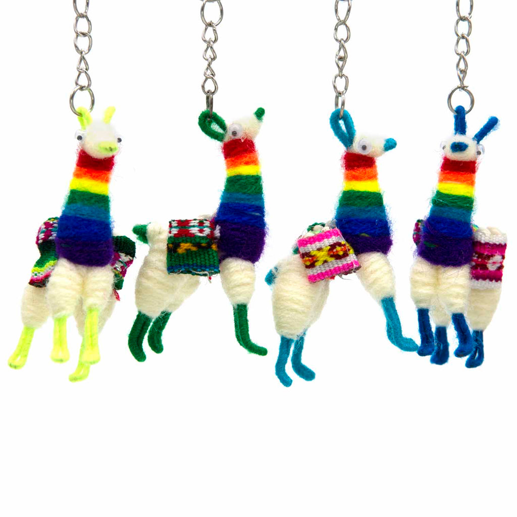 Llama Keyring-Keyrings & Bag Charms-Siesta Crafts