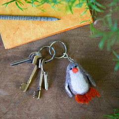 Penguin Felt Keyring-Keyrings & Bag Charms-Siesta Crafts