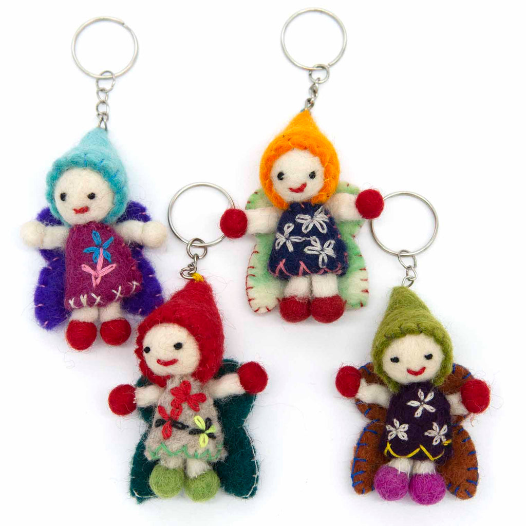 Fairy Felt Keyring-Keyrings & Bag Charms-Siesta Crafts