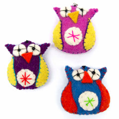 Owl Felt Keyring-Keyrings & Bag Charms-Siesta Crafts