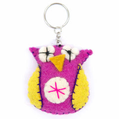 Owl Felt Keyring-Keyrings & Bag Charms-Siesta Crafts