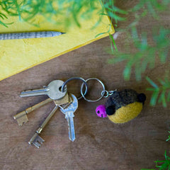 Tortoise Felt Keyring-Keyrings & Bag Charms-Siesta Crafts