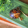 Gourd Owl Keyring-Keyrings & Bag Charms-Siesta Crafts