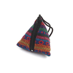 Thai Woven Pyramid Pouch-Bags & Purses-Siesta Crafts