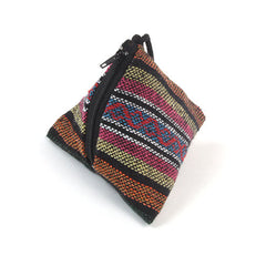 Thai Woven Pyramid Pouch-Bags & Purses-Siesta Crafts