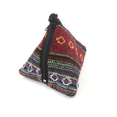 Thai Woven Pyramid Pouch-Bags & Purses-Siesta Crafts