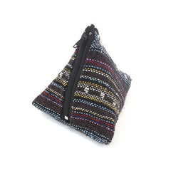 Thai Woven Pyramid Pouch-Bags & Purses-Siesta Crafts