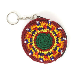 Mini Round Crochet Keyring Purse-Bags & Purses-Siesta Crafts