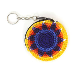 Mini Round Crochet Keyring Purse-Bags & Purses-Siesta Crafts