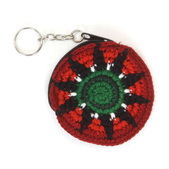 Mini Round Crochet Keyring Purse-Bags & Purses-Siesta Crafts