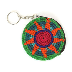 Mini Round Crochet Keyring Purse-Bags & Purses-Siesta Crafts