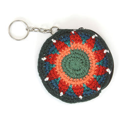 Mini Round Crochet Keyring Purse-Bags & Purses-Siesta Crafts
