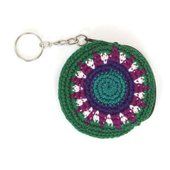 Mini Round Crochet Keyring Purse-Bags & Purses-Siesta Crafts