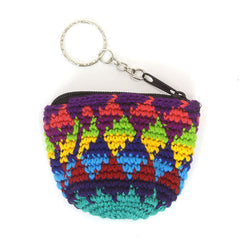 Mini Half Moon Keyring Purse-Bags & Purses-Siesta Crafts