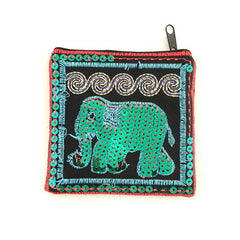 Sequin Elephant Pocket Purse-Bags & Purses-Siesta Crafts