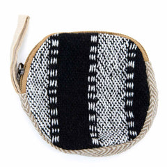 Jute and Gheri Round Purse-Bags & Purses-Siesta Crafts
