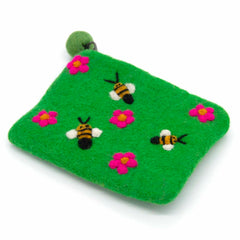 Bees Felt Purse-Bags & Purses-Siesta Crafts