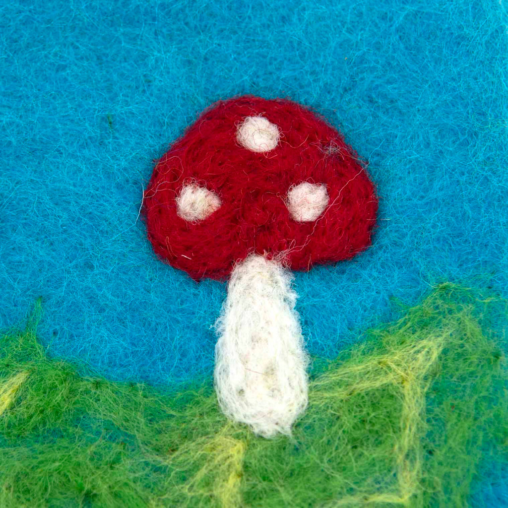 Mushroom Felt Purse-Bags & Purses-Siesta Crafts