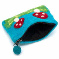 Mushroom Felt Purse-Bags & Purses-Siesta Crafts