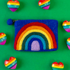 Rainbow Felt Purse-Bags & Purses-Siesta Crafts