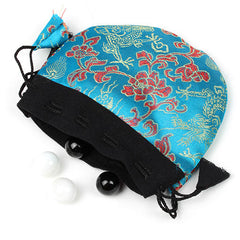 Brocade Drawstring Pouch-Bags & Purses-Siesta Crafts