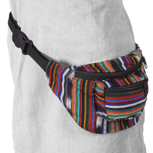 Multicoloured Hip Bag-Bags & Purses-Siesta Crafts