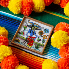Catrina Folk Art Frame-Home Décor-Siesta Crafts