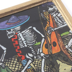 Harpist in Party Folk Art Frame-Home Décor-Siesta Crafts