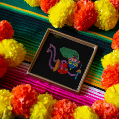 Flying Shaman Afterlife Folk Art Frame-Home Décor-Siesta Crafts