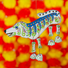Candy Skull Dog-Home Décor-Siesta Crafts
