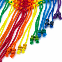 Rainbow Lotus with Beads-Home Décor-Siesta Crafts