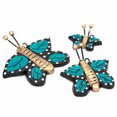 Mexican Ceramic Butterflies - Set of Three-Home Décor-Siesta Crafts