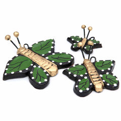 Mexican Ceramic Butterflies - Set of Three-Home Décor-Siesta Crafts