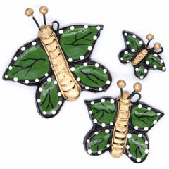 Mexican Ceramic Butterflies - Set of Three-Home Décor-Siesta Crafts