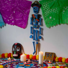 Candy Skull Pirate-Home Décor-Siesta Crafts