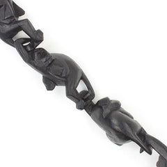 Wooden Hanging Monkey Chain Carving-Ornaments & Figurines-Siesta Crafts