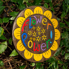 Flower Power Plaque-Home Décor-Siesta Crafts