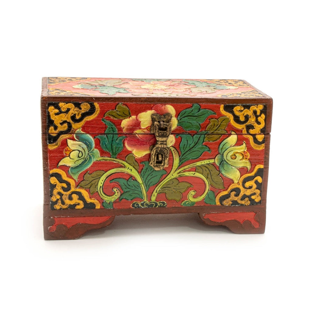 Tibetan Style Chest with Feet-Storage & Organisation-Siesta Crafts