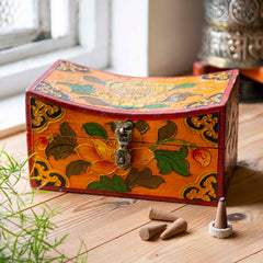 Tibetan Style Long Curved Box-Storage & Organisation-Siesta Crafts