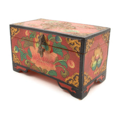 Rectangular Medium Tibetan Style Box-Furniture-Siesta Crafts