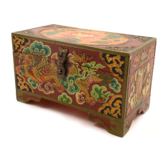 Rectangular Medium Tibetan Style Box-Furniture-Siesta Crafts