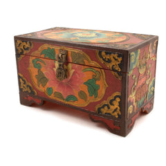 Rectangular Medium Tibetan Style Box-Furniture-Siesta Crafts