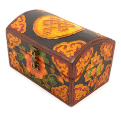 Wooden Oval Small Tibetan Style Box-Furniture-Siesta Crafts