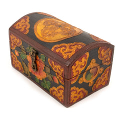 Wooden Oval Small Tibetan Style Box-Furniture-Siesta Crafts