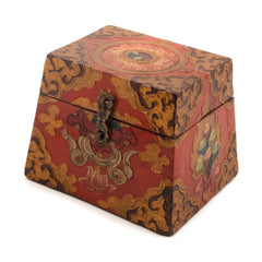 Square Pyramid Tibetan Style Box-Furniture-Siesta Crafts