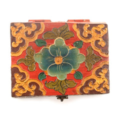Square Pyramid Tibetan Style Box-Furniture-Siesta Crafts
