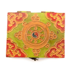 Square Pyramid Tibetan Style Box-Furniture-Siesta Crafts